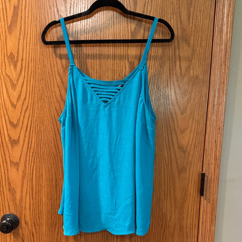 Torrid Turquoise Strappy Camisole